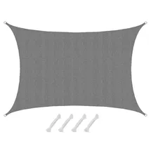 AMANKA UV Sonnensegel Wasserdurchlässig 5x3 - Rechteckig - Sonnenschutz Garten Terrasse