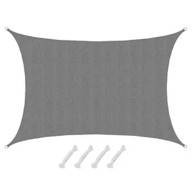 AMANKA UV Sonnensegel Wasserdurchlässig 5x3 - Rechteckig - Sonnenschutz Garten Terrasse