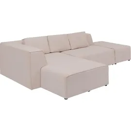 Kare DESIGN Ecksofa Infinity Stoff Beige Creme