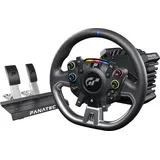 Fanatec Offiziell Lizenziertes Gran Turismo DD Pro PlayStation Sim Racing Lenkrad, Basis und Pedale – Lenkraddesign Polyphony Digital, 5 Nm FluxBarrier-Direct-Drive, Zwei-Pedal-Set für PC, PS5, PS4