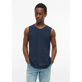 s.Oliver Slim Fit Tank Top aus Baumwollmix mit Crew Neck - blau - L