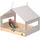 wondermake® Design Vogelhaus aus Metall und Holz wetterfest zum Aufhängen, modernes Vogelfutterhaus XL Metalldach hängend, Vogelhäuschen Futterhaus für Vögel, Edelstahl Kiefer, grau-beige