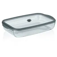 Kela Frischhaltedose rechteckig transparent 39 x 24 x 7,5 cm 3,5 l
