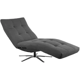 KAWOLA Relaxliege LETICIA Feincord 0 x 0 x 0 cm Grau mit Akku