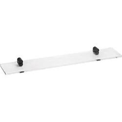 Brillantbad BORGANIC BLACK Glasablage Messing Glas 116x600x40 mm für Bad & WC >> zum Bohren