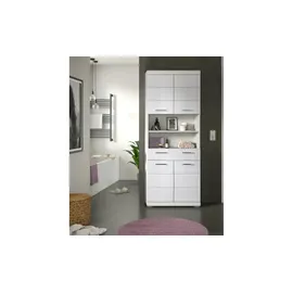 xonox.home Hochschrank 74 cm x 191 cm x 31 cm Front Weiß Hochglanz FSC®