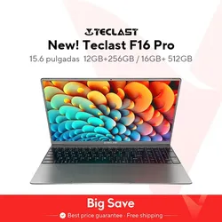 Teclast f16pro Laptop 15,6 Zoll, 16GB RAM 512GB SSD-Computer, für Intel N95 CPU, IP FHD 1080p Bildschirm, WLAN 6, BT 5.0, USB3.2, Tastatur mit Hintergrund beleuchtung, 38000mwh