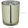 Relaxdays Teelichthalter 12er Set Glas Gold