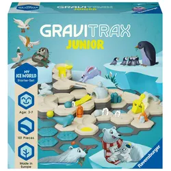Ravensburger Beschäftigung - GraviTrax Junior Starter-Set L Ice - Erweiterbare Kugelbahn für Kinder