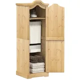 Iiaky Kleiderschrank Vorratsschrank Mehrzweckschrank Schrank Kleiderschrank Corona 55x52x170 cm Massivholz Kiefer - 4002764