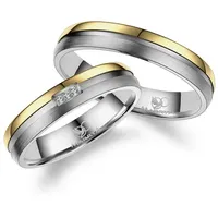 MARRYA Partnerring Titan Ringe Trauringe Eheringe Partnerringe goldfarben|silberfarben 62