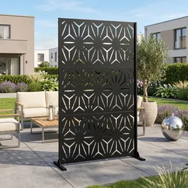 casa.pro Kilsturd Trennwand 180 x 120 cm Schwarz