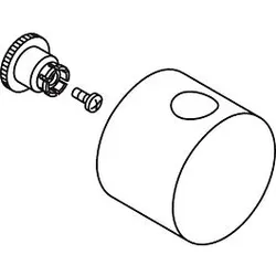 hansgrohe Griff Quattro Axor Uno chrom 38993000
