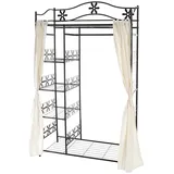 Mendler Garderobe Bern mit Vorhang schwarz