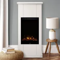 Noble Flame BOAVISTA [moderner Stand-Elektrokamin]: Weiß (warm)