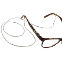Silberkettenstore Brillenkette Brillenkette No. 3 - 925 Silber, Länge wählbar von 65-110cm silberfarben 75.0 cm