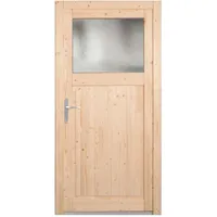 Panto Holz-Nebeneingangstür NET 501 Natur 98 cm x 198 cm DIN L