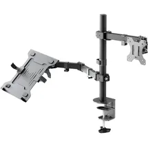 goobay Monitorhalterung mit Laptop-Arm Flex schwarz