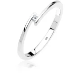 Diamore Elli DIAMONDS Ring Damen Verlobungsring mit Diamant (0.015 ct.) in 925 Sterling Silber