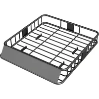 meelryd Aluminium Dachgepäckträger Korb, SUV Gepäckträger Schwarz Auto Dachkorb 160x 90 cm Dachträger Dach Gepäckkorb für SUV-Modelle, mit eingebauten,