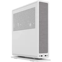 Fractal Design Ridge Weiß - Kompaktes m-ITX Gaming-Gehäuse mit PCIe 4.0 Riser und 2X 140mm PWM Lüftern - Inkl. USB Typ-C Anschluss