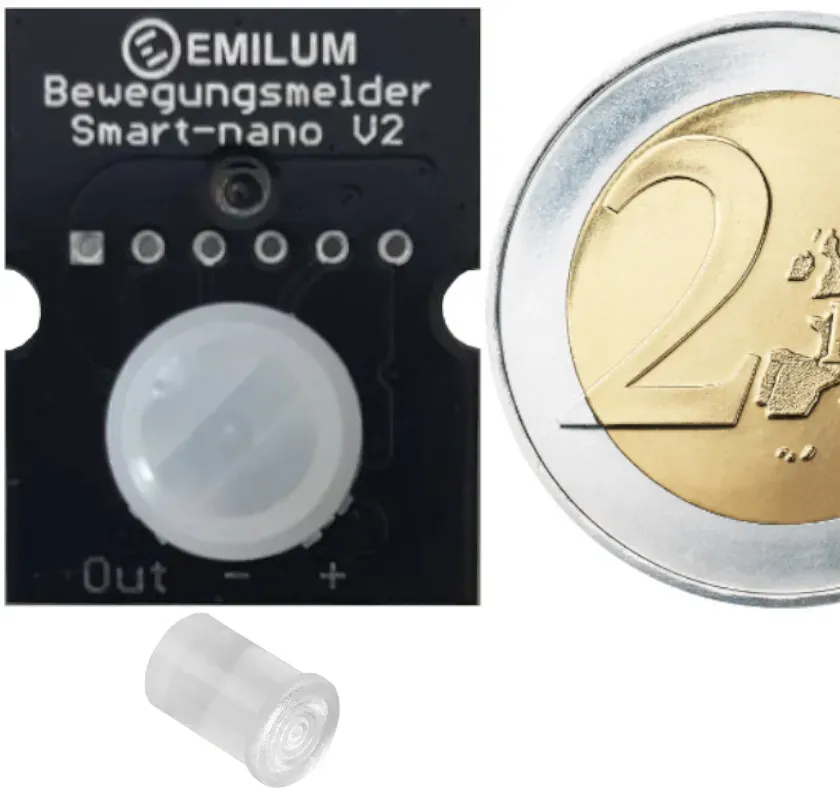 Emilum Bewegungsmelder 24V Smart Nano mit Helligkeitssensor