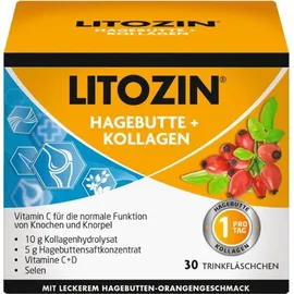Queisser Litozin Hagebutte + Kollagen Trinkfläschchen 30 St.