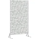 vidaXL Sichtschutz 180 cm grau Stahl