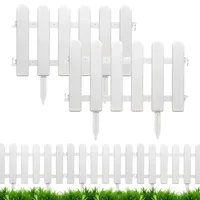 Rasenkante Kunststoff 30CM, Gartenzaun steckzaun Kunststoff eetumrandung Garten Beeteinfassung Gartenzaun zum Stecken Blumenbeet Umrandung Gartenpalisade für Garten (2, 50x30cm-A)