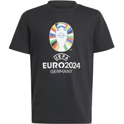 ADIDAS Kinder Fanshirt Official Emblem Kids, BLACK, 116