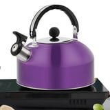 Facynde Edelstahl Flötenkessel Teekessel, Wasserkessel Induktion Pfeifkessel Pfeifkessel Automatische Kettle Teekanne 1,8L