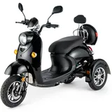 VELECO ZT63 Elektromobil Dreirad Retro Schwarz