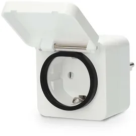 Nedis Smart-Home-Steckdose IP44 3680 W Weiß 1 St.
