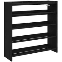 VidaXL Schuhregal Schwarz 80x25x81 cm Holzwerkstoff