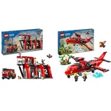 LEGO Feuerwehrstation mit Drehleiterfahrzeug 60414