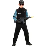 W WIDMANN MILANO Party Fashion - Kinderkostüm S.W.A.T. Spezialeinheit, Uniform, Polizei, Faschingskostüme