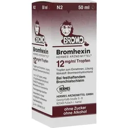 BROMHEXIN Hermes Arzneimittel 12 mg/ml Tropfen 50 ml