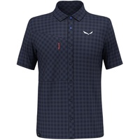 Salewa Puez Dry Short Sleeve Shirt Men, Navy Blazer, XL
