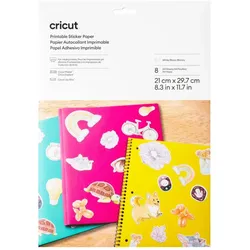 Cricut bedruckbares Aufkleberpapier für Schneideplotter 21 cm x 29.7 cm weiß