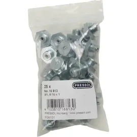 Pressol Flachschmiernippel M1-KØ 16, M 10 x 1-VZ 25St.