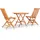 vidaXL Bistro-Set 3-tlg. Schwarz