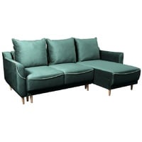 JVmoebel Ecksofa, L-Form Sofa Designer mit Bettfunktion Schlafsofa Ecksofa Couch grün