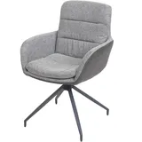 MCW Esszimmerstuhl K32 Stoff grau-dunkelgrau