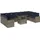 vidaXL Gartensofa-Set 11-tlg. grau Polyrattan