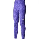 THE NORTH FACE Flex High Leggings Optic Violet Abstract Pitcher Plant Print M
