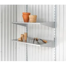 Biohort Regalböden 43,5 x 72 cm 2er Set Silber