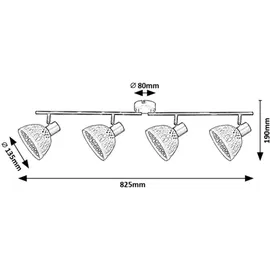 Rabalux Rattan (3136) Schwarz