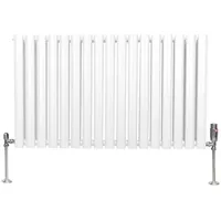 MonsterShop Röhrenheizkörper 600 x 1020 mm 7,8 kW weiß Horizontal