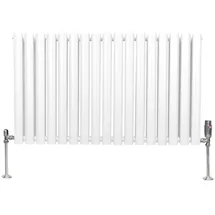 MonsterShop Röhrenheizkörper 600 x 1020 mm 7,8 kW weiß Horizontal