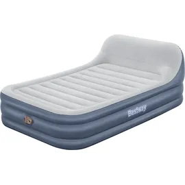 BESTWAY Tritech Doppelluftbett SleekFlowTM mit Kopfteil & integrierter Elektropumpe 226 x 152 x 84 cm